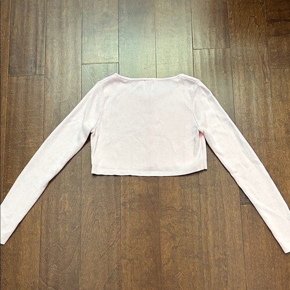 Princess Polly Ballet Pink Button Down Knit Sweater, Size 0 - Picture 7 of 8